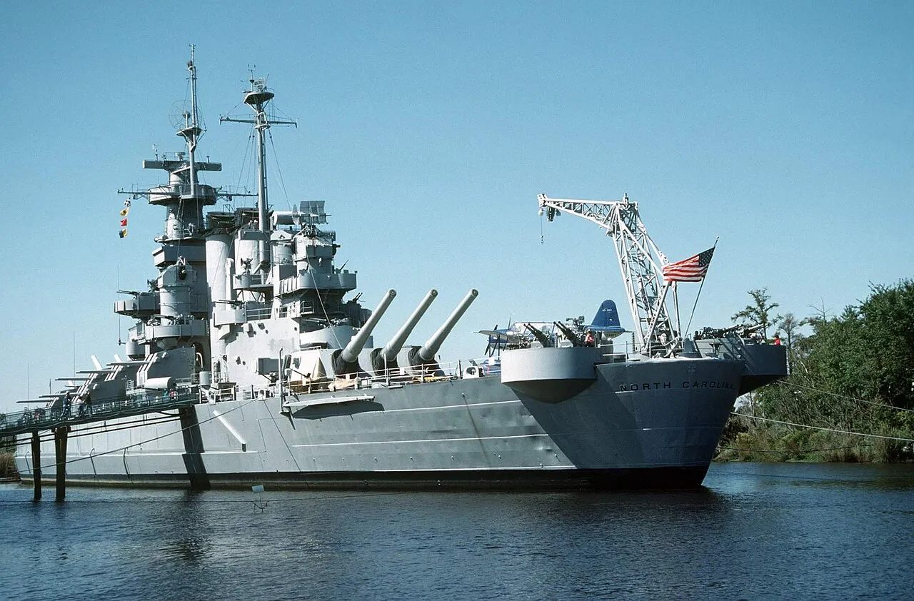 USS North Carolina battleship in Wilmington, North Carolina