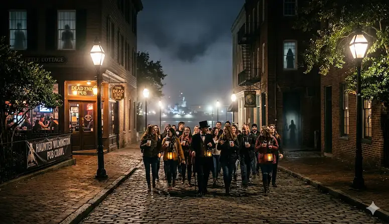 Wilmington haunted history and pub crawls at night